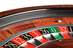 Photo of Cammegh roulette wheel, casino gaming equipment